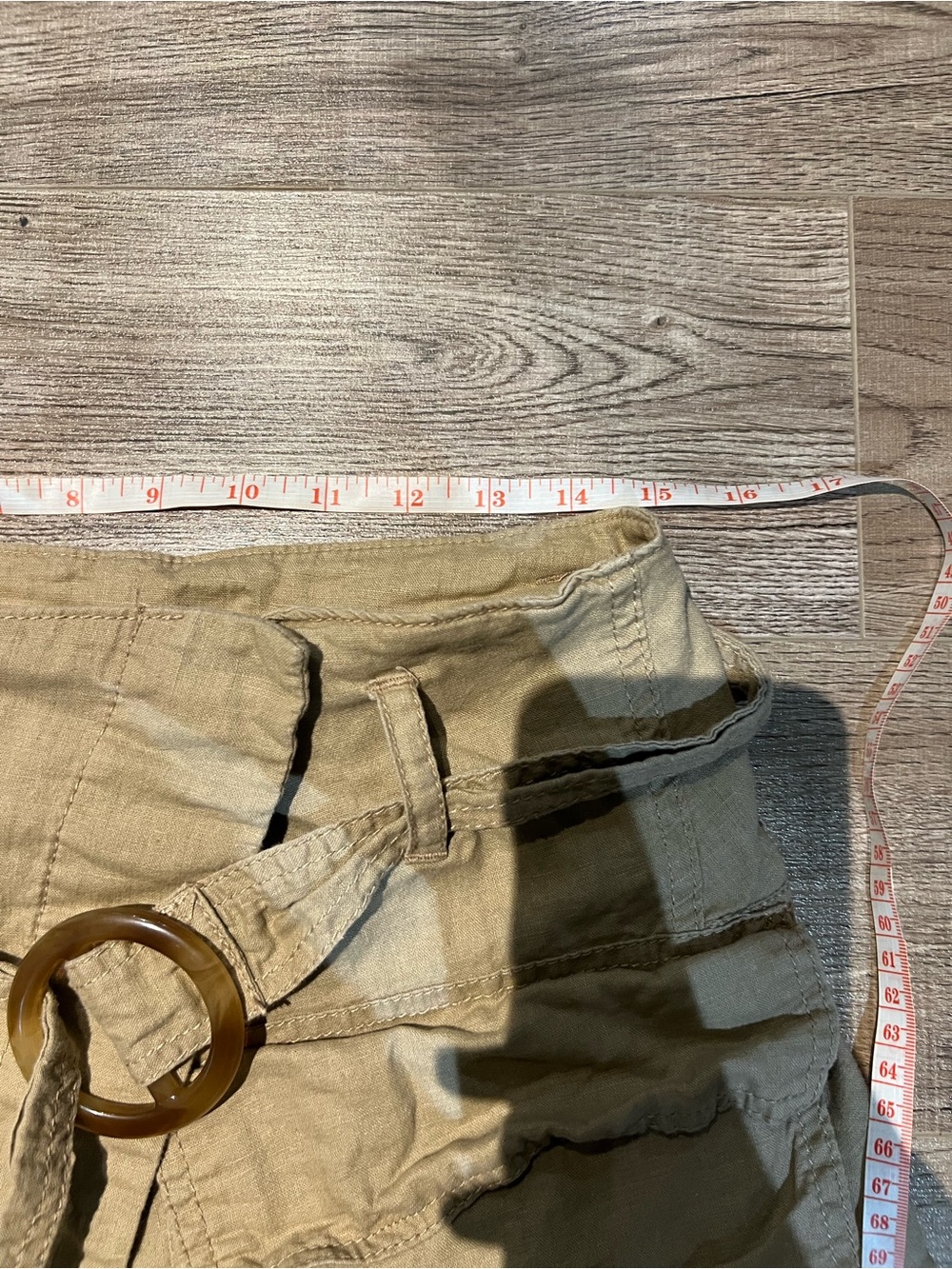 Joe Fresh Khaki A-Line Utility Skirt with Belt - Picture 6 of 8